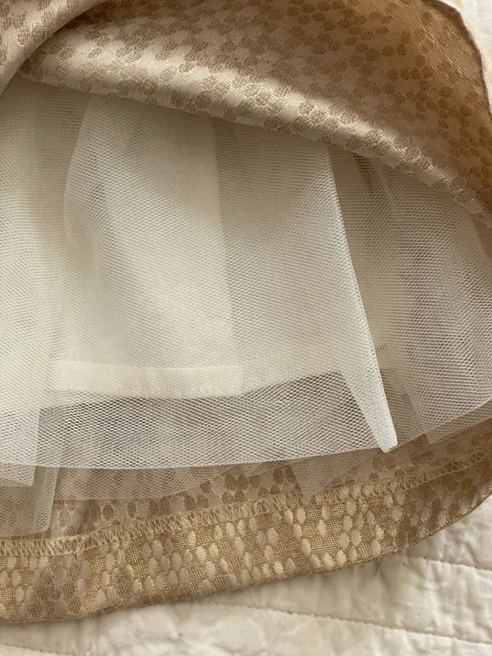 Gymboree Gold Metallic Jacquard Party Dress 18-24M